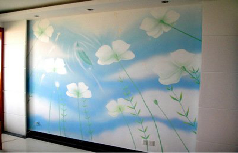 施甸画墙绘怎么画好白云的蓬松感？