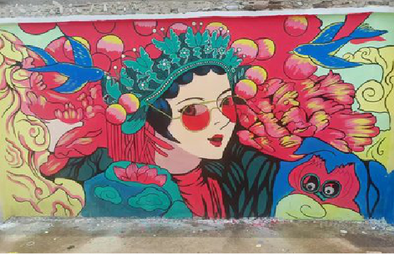 施甸墙体彩绘-网红墙