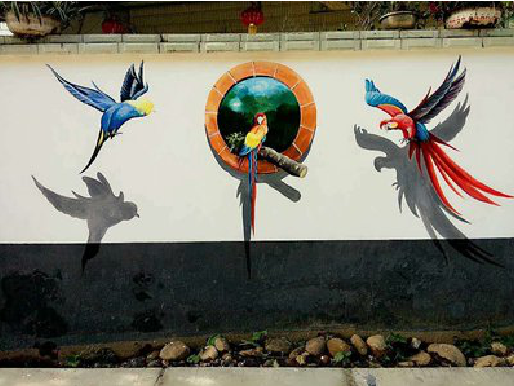 施甸视觉错位-3D墙绘设计