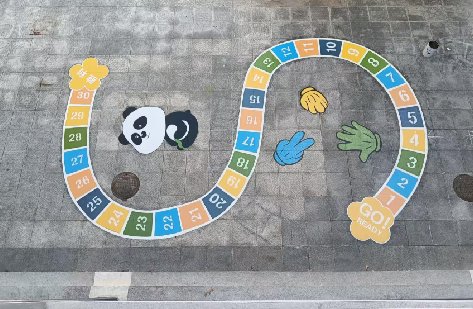 施甸地面游戏彩绘