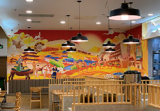 施甸商业空间彩绘介绍。